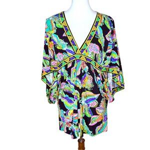 Trina Turk Sea Garden Tunic/Swim Coverup/Dress - Size M